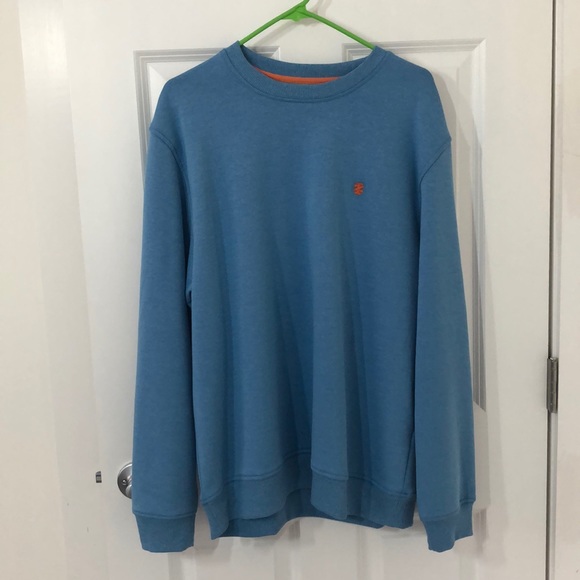 light blue men's sweatshirt